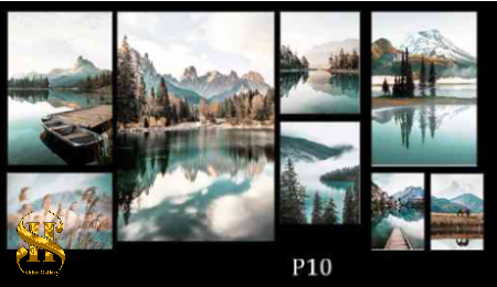تابلو شاین فلزی (8 تیکه) - P10